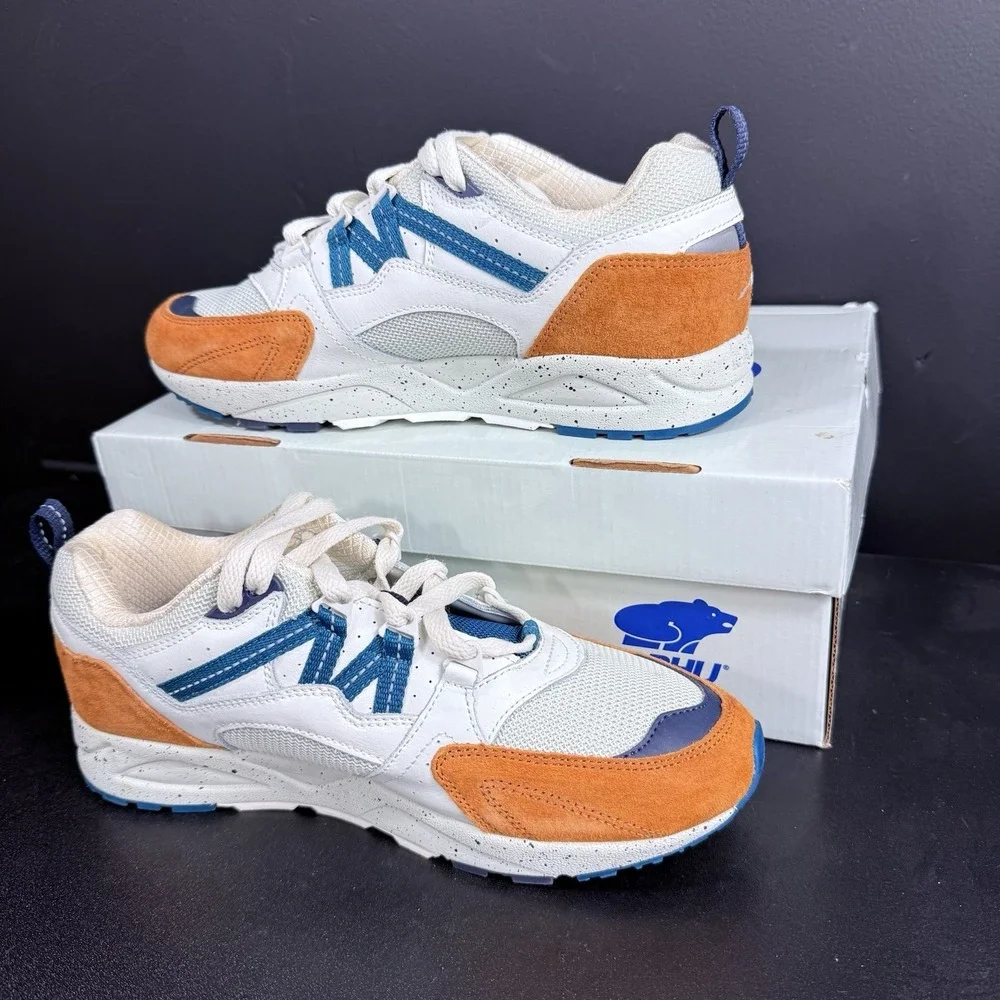 Karhu Fusion 2.0 Men's Size 8 Shoes Nugget‎ Lagoon Brown Green Unisex Sneakers - Picture 4 of 16